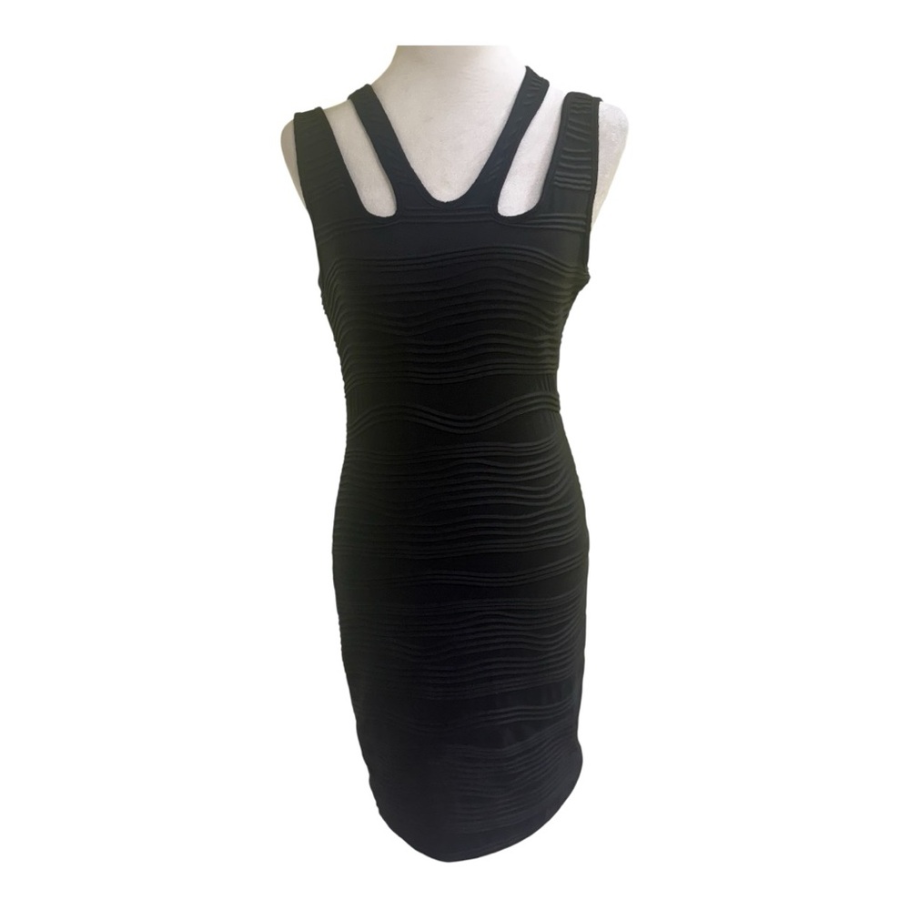 Elegant Black Sleeveless Mini Dress